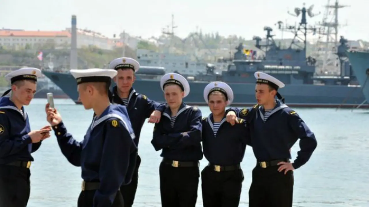 Ilustrasi militer Rusia selfie