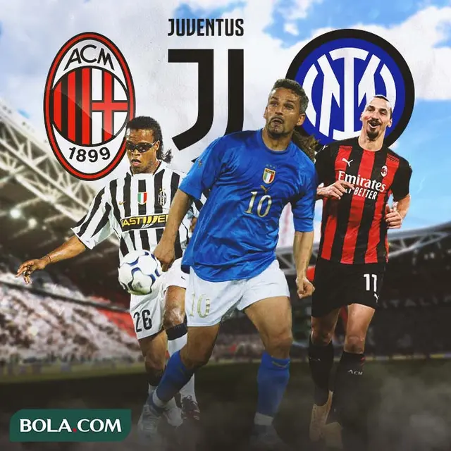 Serie A - Edgar Davids, Roberto Baggio, Zlatan Ibrahimovic
