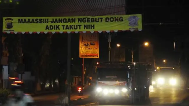 Kumpulan Potret Larangan Ngebut yang Bikin Ciut