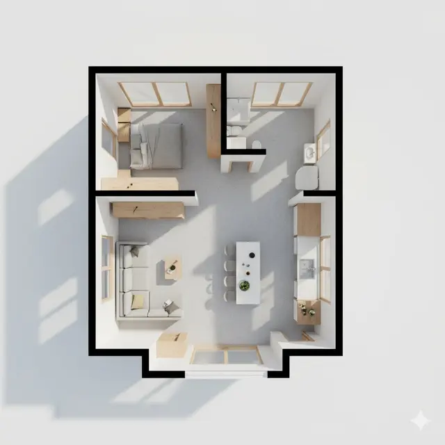 Desain Rumah Minimalis di Lahan 5x10 Meter