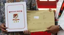Ketiga pasangan bakal calon presiden dan wakil presiden juga dinyatakan bebas dari penyalahgunaan narkoba. (Liputan6.com/Herman Zakharia)