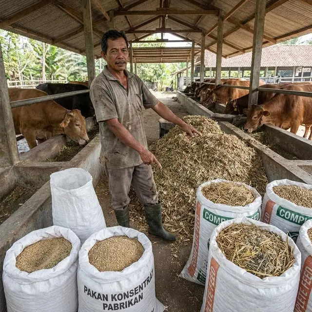 Pakan Sapi Tanpa Ngarit