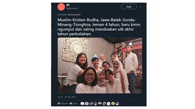 Potret Kebersamaan Dua Umat Beda Agama Ini Bikin Adem Banget