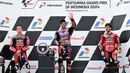 <p>Kemenangan ini membuat Jorge Martin kian kokoh di posisi teratas klasemen MotoGP 2024 dengan 366 poin. (SONNY TUMBELAKA/AFP)</p>