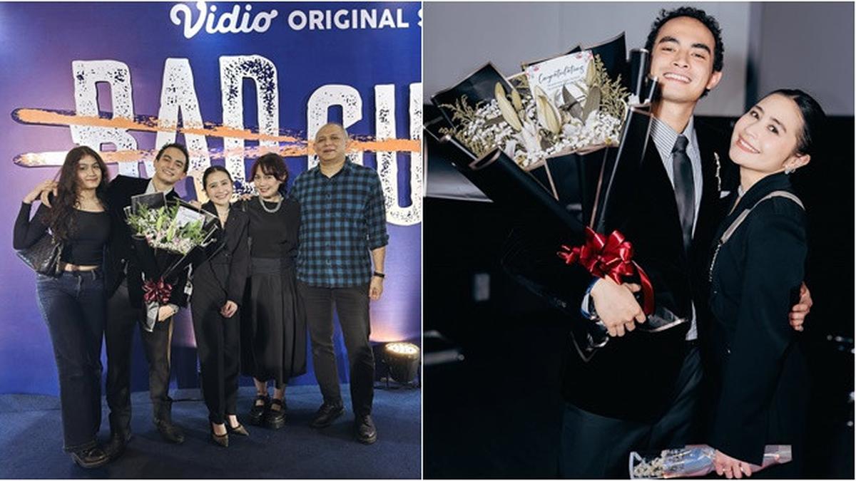 6 Potret Prilly di Premiere Series Bad Guys, Dukung Sang Kekasih Omara Esteghlal