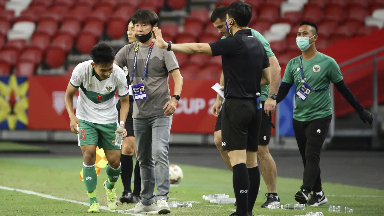 FOTO: Leg Pertama Semifinal AFF 2020, Indonesia Bermain Imbang Lawan Singapura