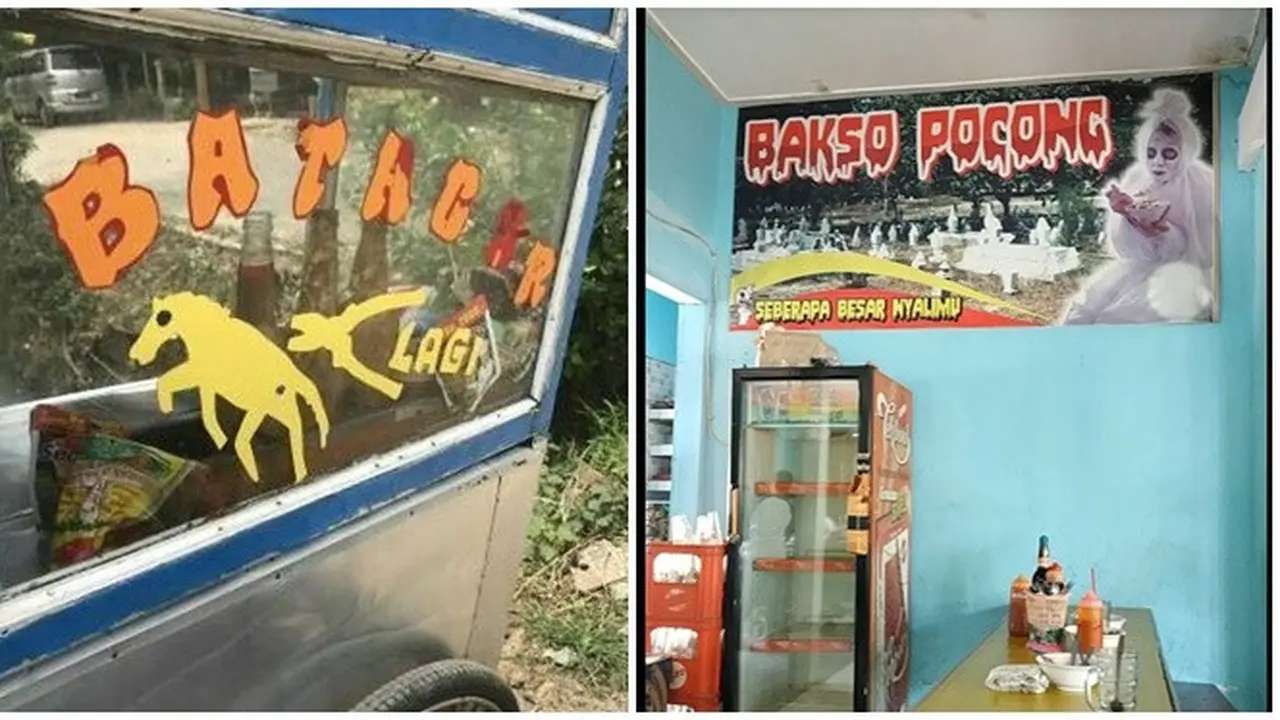 6 Gambar Nyeleneh di Spanduk hingga Gerobak Jualan Ini Kocak Banget