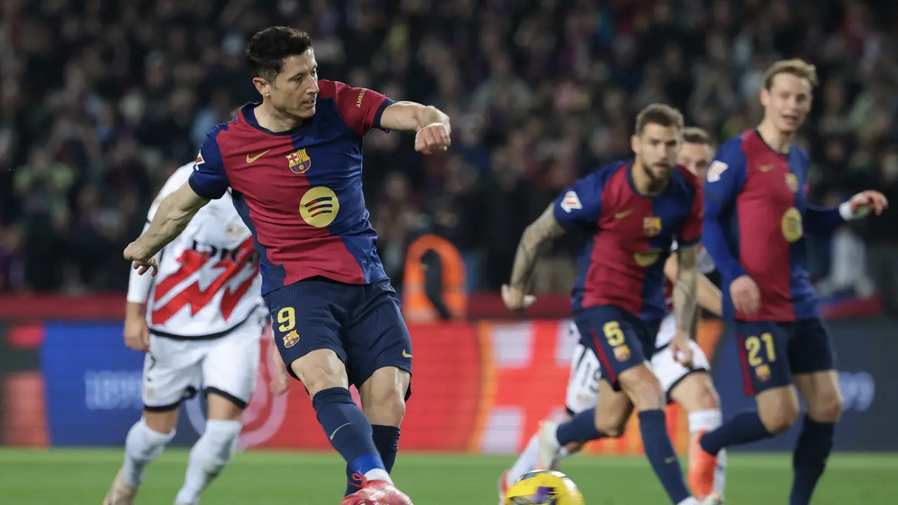 Robert Lewandowski, Barcelona vs Rayo Vallecano