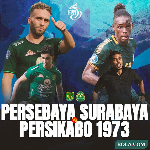 BRI Liga 1 - Duel Antarlini - Persebaya Surabaya Vs Persikabo 1973