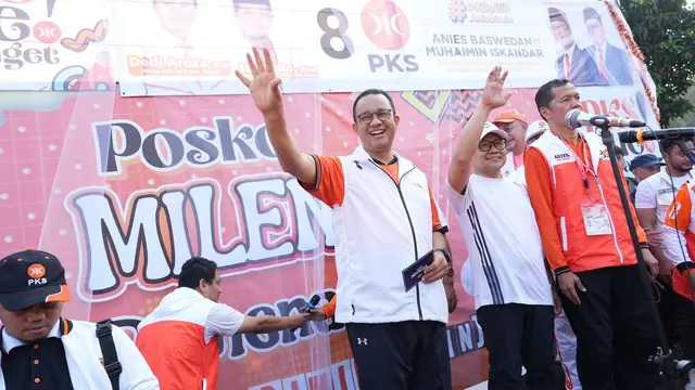 Pasangan bakal capres dan bakal cawapres Anies Baswedan-Muhaimin Iskandar (Cak Imin) meresmikan Posko Milenial Amin (Anies-Gus Imin) di Bogor, Jawa Barat pada hari ini, Minggu (17/9/2023).