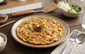 Resep Telur Dadar Jamur Enoki, Menu Praktis dengan Tekstur yang Unik