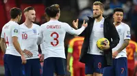 Sebuah catatan apik yang ditorehkan oleh Harry Kane yang menjadi andalan Inggris. (AFP/Glyn Kirk)