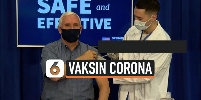 VIDEO: Wapres AS Mike Pence Disuntik Vaksin Corona