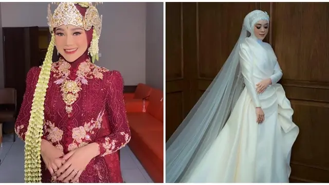 6 Potret Beda Penampilan Ira Dahlia dan Lesti Kejora dari Lamaran hingga Pernikahan