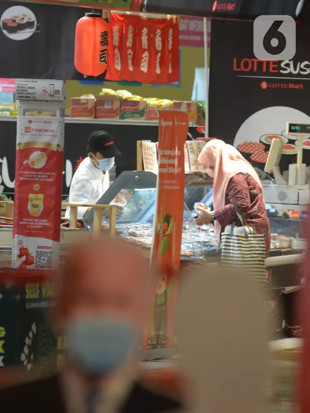 Inflasi pasar ritel supermarket