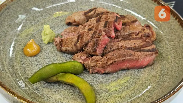 Daging Sapi Wagyu Panggang atau Grilled Wagyu Beef (Foto: Aditya Eka Prawira/Liputan6.com)