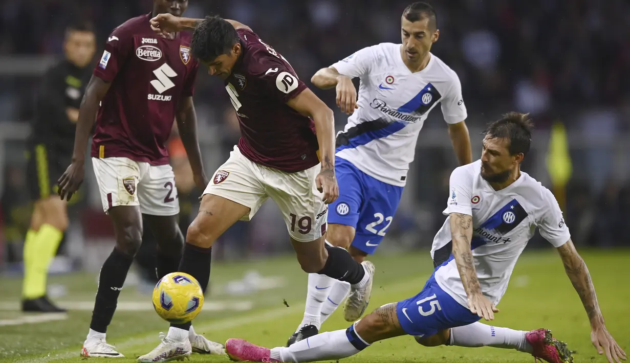 Sementara Torino berada di peringkat 14 dengan raihan sembilan poin. (Fabio Ferrari/LaPresse via AP)