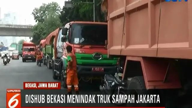 Dinas Perhubungan Kota Bekasi berharap agar seluruh pengemudi truk sampah DKI Jakarta melengkapi surat-surat kendaraannya.
