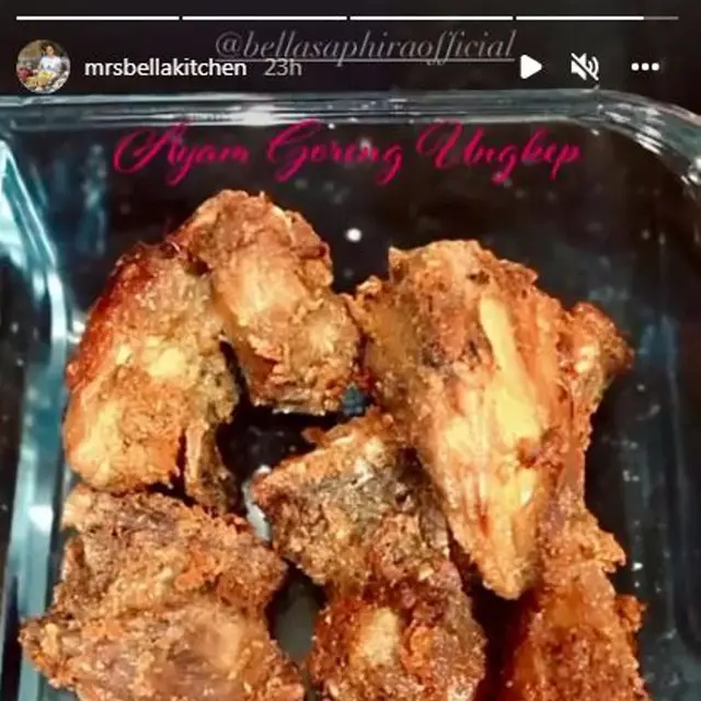 Resep Ayam Goreng Ungkep Bella Saphira Cocok untuk Menu Buka Puasa Keluarga