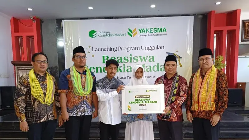 Laznas Yakesma meluncurkan Program Beasiswa Cendekia Madani di Kupang, Nusa Tenggara Timur (NTT), Kamis (29/8/2024) (Istimewa)