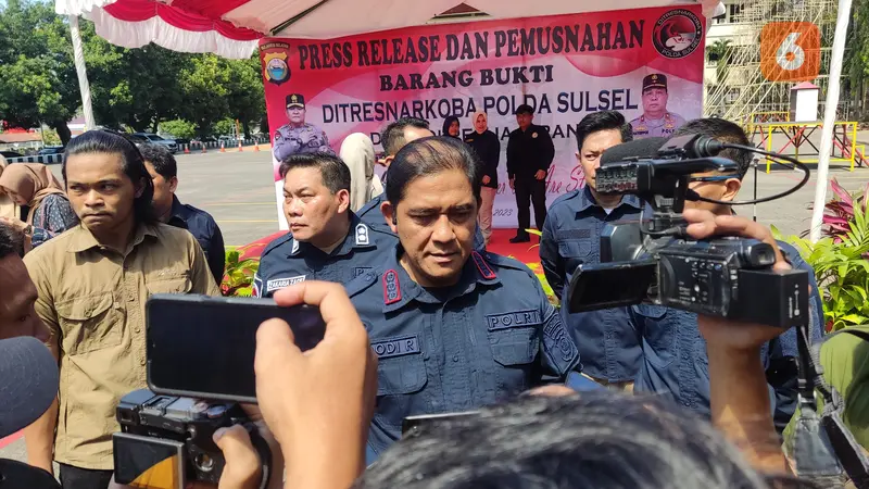 Direktur Reserse Narkoba Polda Sulsel, Kombes Pol Dodi Rahmawan (Liputan6.com/Fauzan)