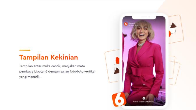 Tampilan aplikasi Liputan6.com yang lebih kekinian