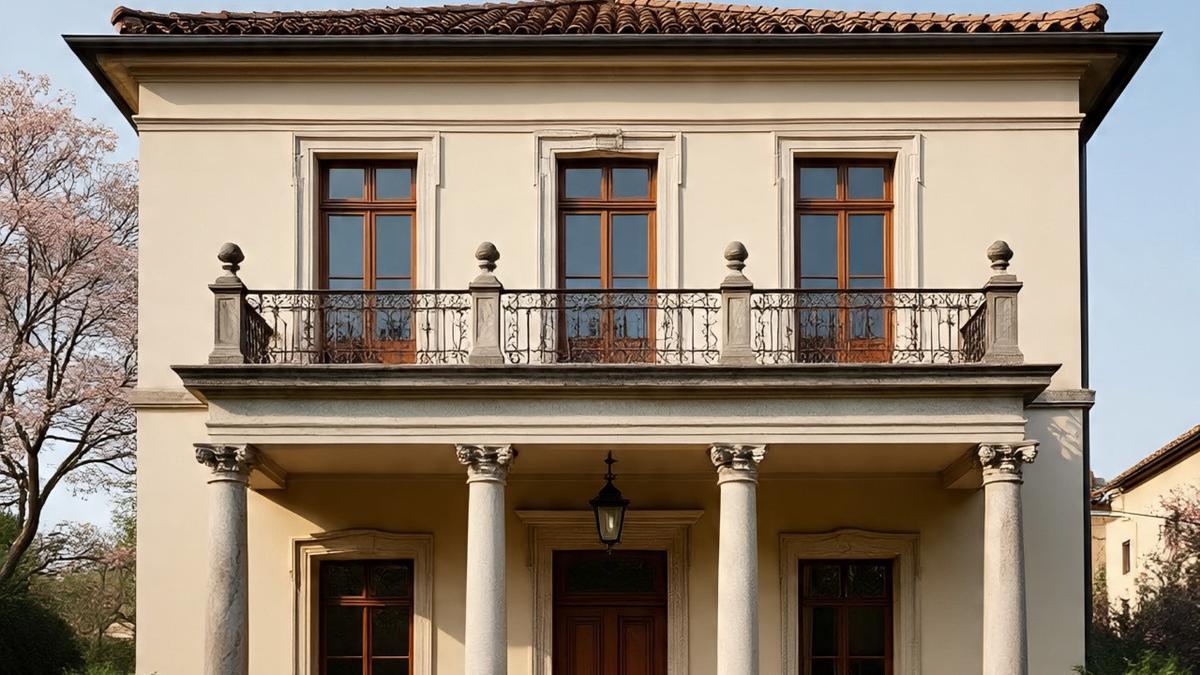 12 Inspirasi Desain Rumah Klasik Sederhana 2 Lantai, Cocok untuk Keluarga Modern