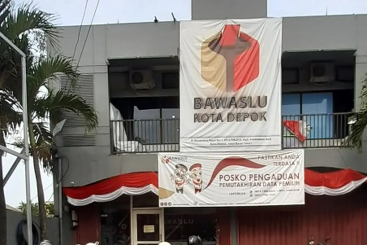 Kantor Bawaslu Kota Depok, Jalan Nusantara Raya, Kecamatan Beji, Kota Depok.