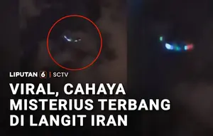 Viral, Objek Bercahaya Terlihat di Langit Teheran dan Mashad