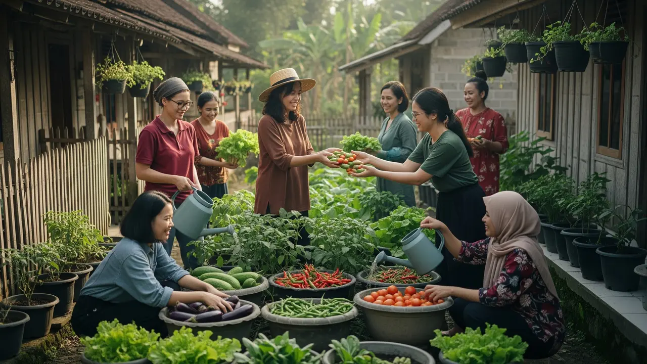 Kebun Sayur untuk Ibu-Ibu Arisan