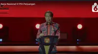 Presiden Joko Widodo (Jokowi) saat rapat kerja nasional IV PDIP, Jumat (29/9/2023). (Foto: tangkapan layar)