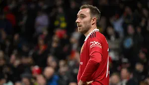 Gelandang Manchester United (MU) Christian Eriksen. (Oli SCARFF / AFP)