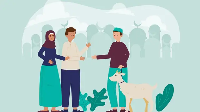 Ilustrasi Iduladha, Idul Adha, kurban, hewan kurban