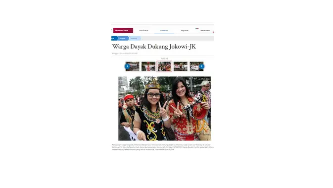 <p>Cek fakta artikel warga Dayak komentari Paskibraka lepas hijab</p>