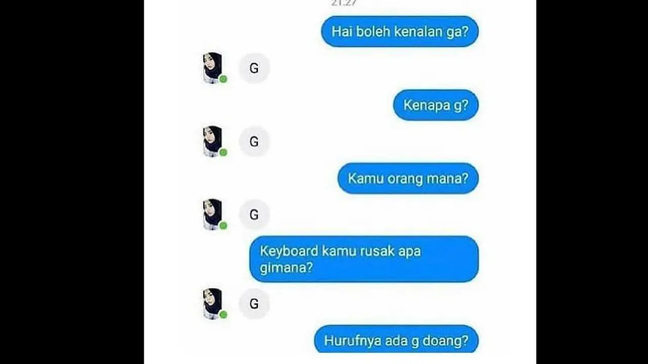 Bikin Miris, 7 Chat Gagal Ajak Kenalan
