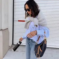 Tren jeans kakek dan styling sweater ala grandpa (Instagram @aimeesong)