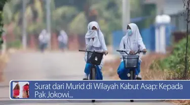 Daily TopNews hari ini akan menyajikan berita seputar surat dari murid di wilayah kabut asap untuk Jokowi, dan khasiat minyak zaitun untuk mengurangi risiko kanker payudara. Seperti apa berita lengkapnya? Simak dalam video berikut.