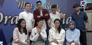 Keceriaan dan keseruan para pemain sinetron Orang Ketiga di Acara Meet and greet.