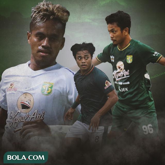 Cover 3 penggawa lini tengah Persebaya Surabaya yang bisa hentikan kreativitas Persib - Alwi Slamat, Andre Oktaviansyah, Muhammad Hidayat
