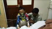 Resya Setiawan (11), bocah asal Tasikmalaya, Jawa Barat, didiagnosa penyakit tumor ganas yang menyerang perutnya. (Istimewa)