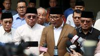 Calon gubernur Jakarta Ridwan Kamil (RK) di kawasan Condet, Jakarta Timur, Rabu (18/9/2024). (Liputan6.com/Winda Nelfira)