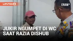 Pusing! Jukir Liar Ngumpet di WC Minimarket Saat Razia Dishub di Duren Sawit