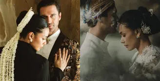 Adinia Wirasti telah resmi menikah dengan Michael Wahr. Secara mengejutkan, Adinia mengunggah foto dirinya dan sang suami setelah akad dalam busana adat Jawa yang menawan. Foto: Instagram.