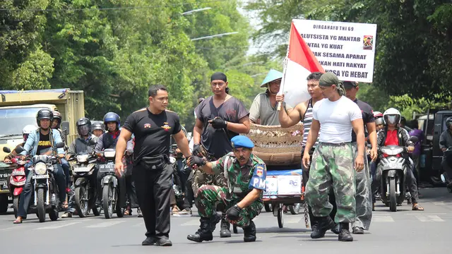 Aksi 1412 Sambut Pensiun ala Kopral Bagyo 