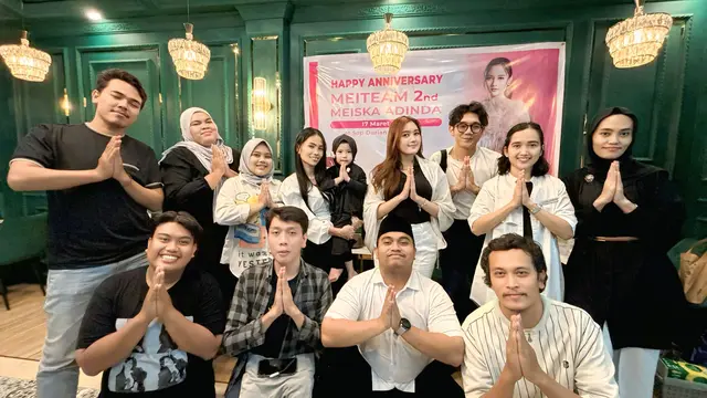 Meiska menghadiri acara buka puasa bersama penggemar di Jakarta, baru-baru ini. (Foto: Dok. Koleksi Pribadi Meiska Adinda)