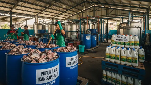 Pupuk cair organik ikan sapu sapu