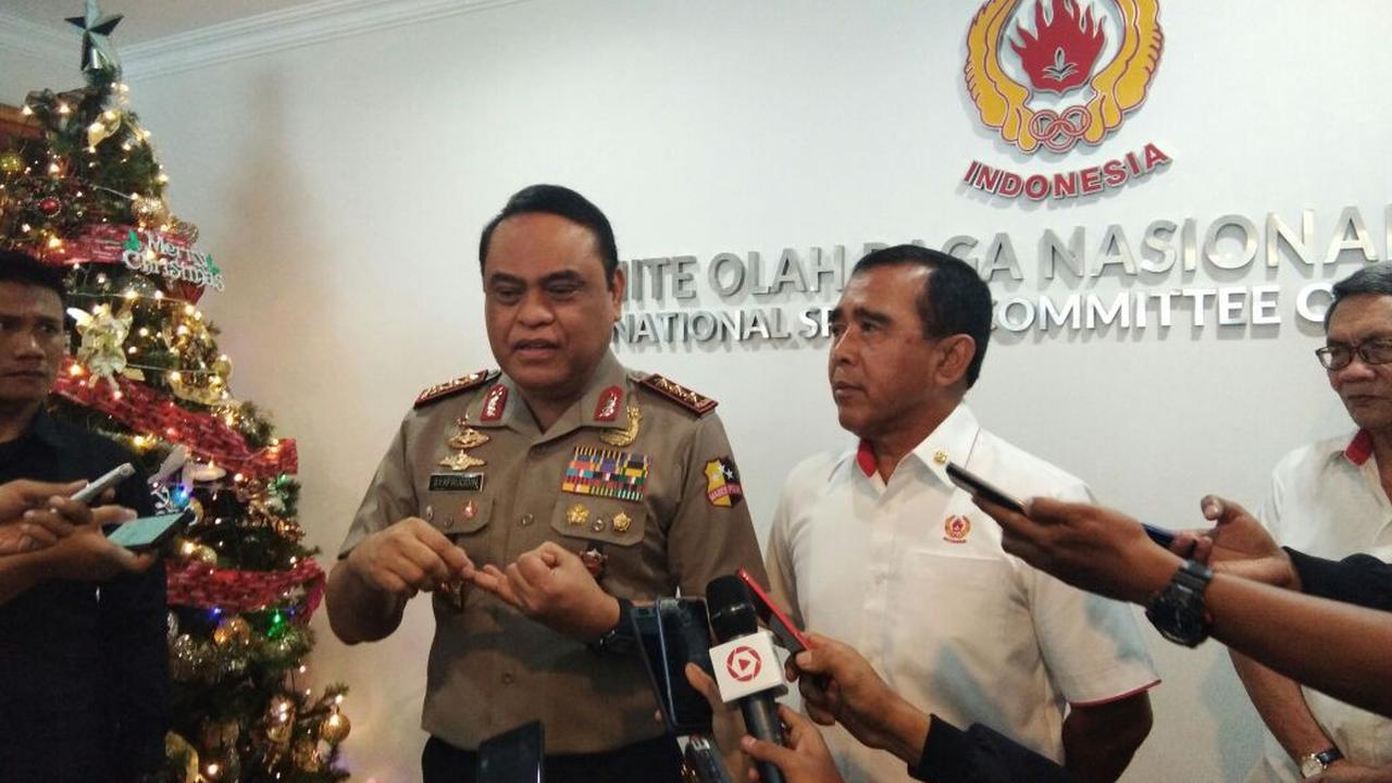 Chief de Mission (CdM) Asian Games 2018, Wakopolri Komjen Pol. Syafruddin