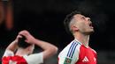 Arsenal harus menelan pil pahit ketika bertemu Newcastle pada leg pertama semifinal Carabao Cup 2024/2025 di Emirates Stadium hari Rabu (08/01/2025) dini hari WIB. (AP Photo/Kirsty Wigglesworth)