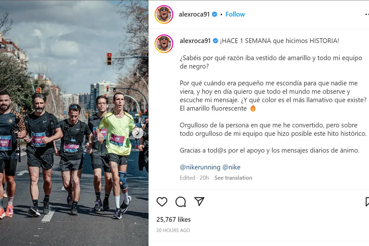 Alex Roca. Foto: Instagram @alexroca91