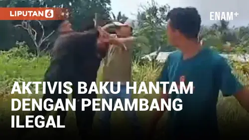 VIDEO: Kembali Beroperasi, Penambang Pasir Ilegal Bentrok dengan Aktivis Lingkungan di Banten